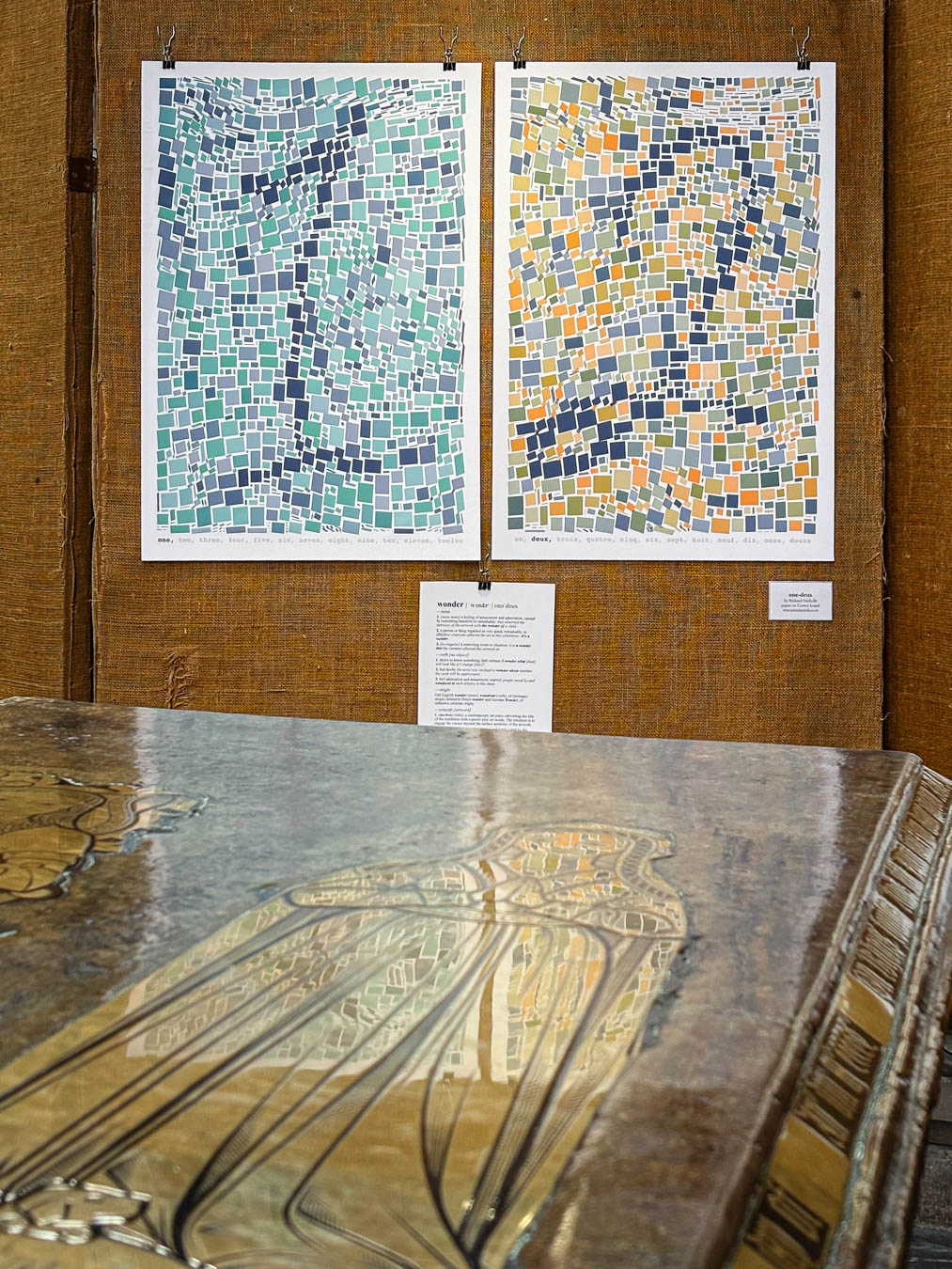 one-deux by Richard Nicholls wonder exhibition